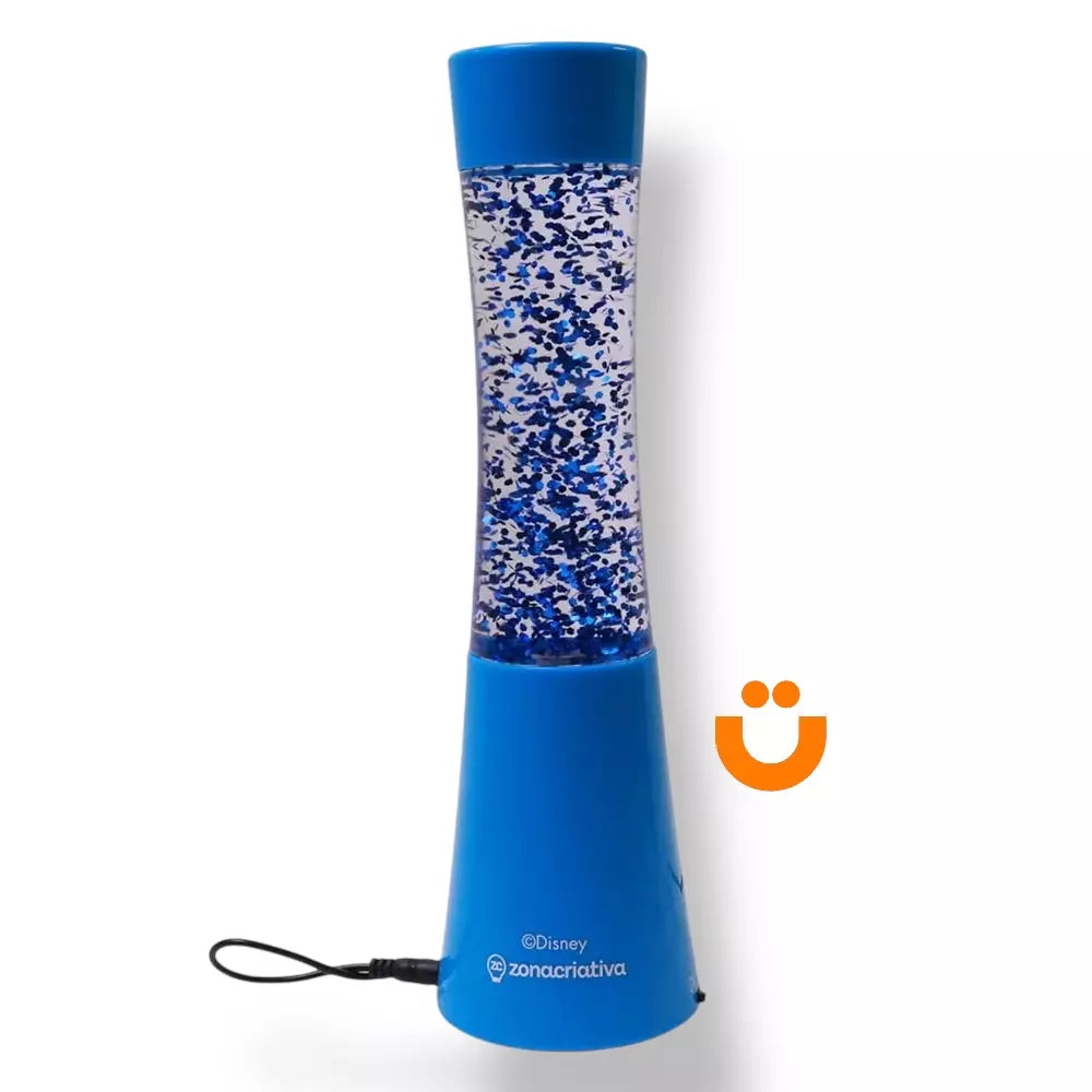 Luminária Glitter Disney Stitch — Luz Noturna Decorativa com LED Colorido