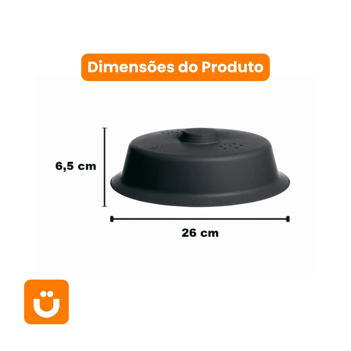 Tampa Protetora para Micro-ondas Electrolux Original — BPA Free 26cm x 8cm