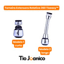 Torneira Extensora Rotativa 360º Tioeasy™ em Inox com 2 Modos de Pressão