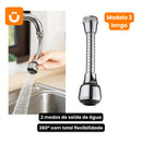 Torneira Extensora Rotativa 360º Tioeasy™ em Inox com 2 Modos de Pressão