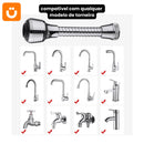 Torneira Extensora Rotativa 360º Tioeasy™ em Inox com 2 Modos de Pressão