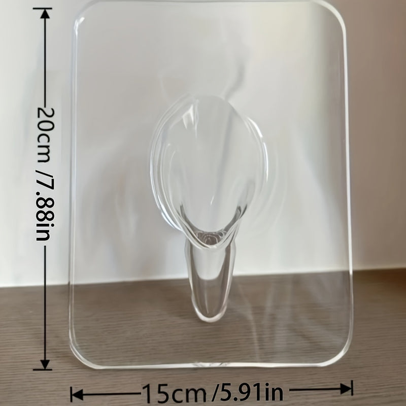 Art Deco Style Acrylic Resin Bud Vase - Geometric Transparent Oblong Flower Vase - Creative Picture Frame Design - Decorative Home Office Desktop Accessory, Small Gift (1 Piece, Flowers Not Included)