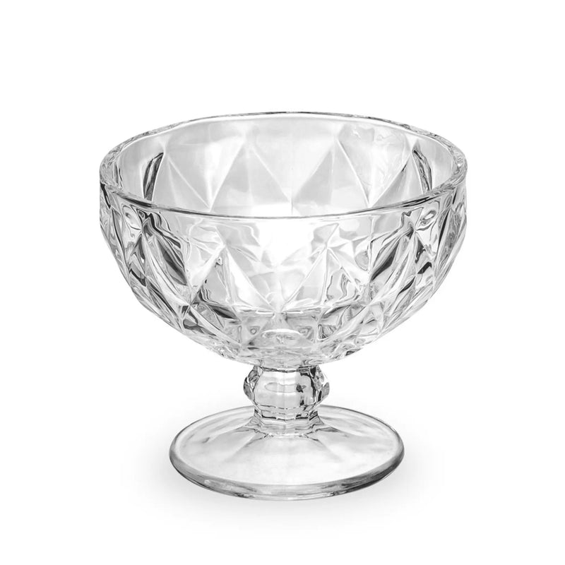 Conjunto 6 Taças de Sobremesa Diamante Tioeasy™ - Cristal Transparente do Tio Juanico
