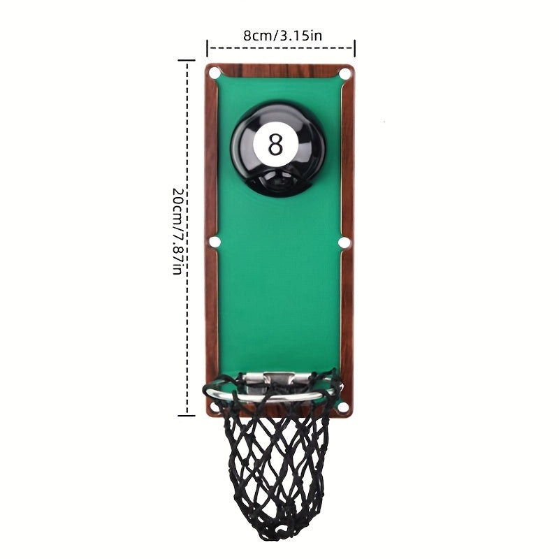1 Magnetic Billiard Bottle Opener, Removable Metal Wall Opener with Cap Collector, Wall-Mounted Catchers, Unique Beer Gifts, Christmas And Birthday Gifts for Beer Lovers And Men, Perfect Kitchen Patio Bar Billiard Room Decor