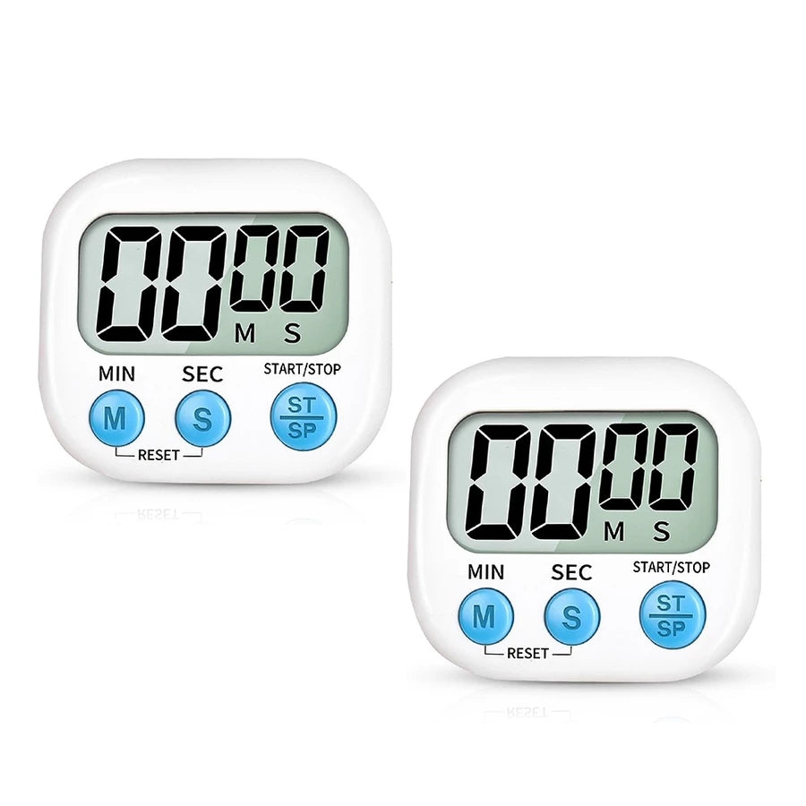 Timer Digital Magnético Tioeasy™ — Contagem Progressiva e Regressiva com Display LCD e Alarme