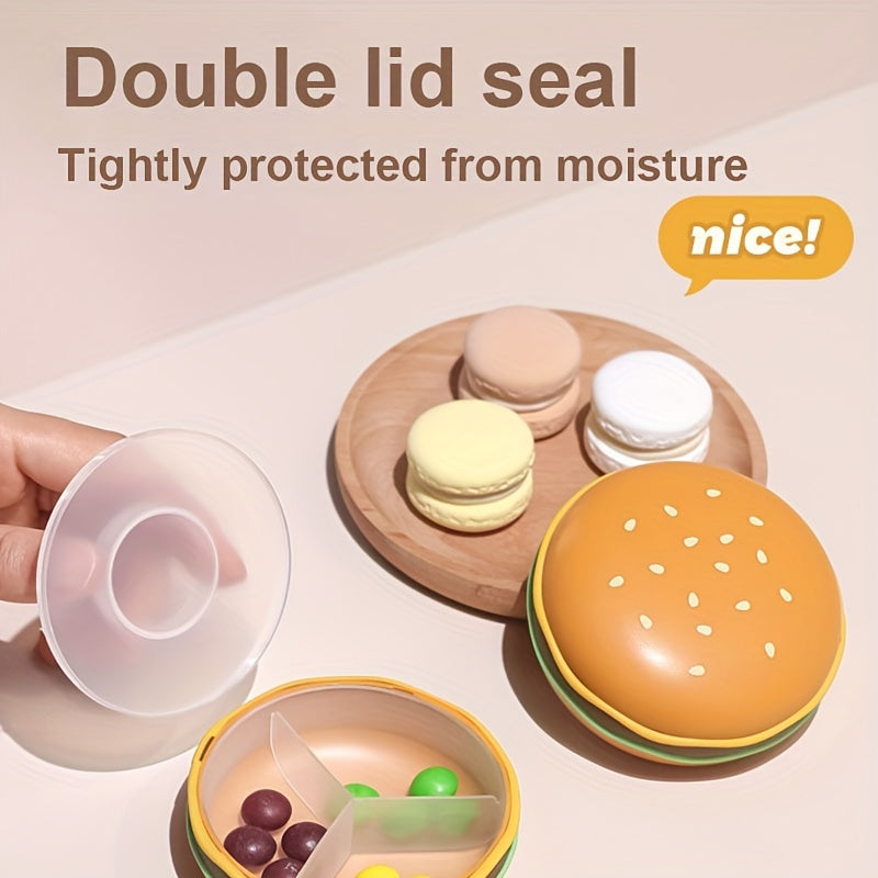 Mini Portable Pill Organizer Box, Unscented Tablets Storage Case with Compartments, Travel Medicine Dispenser, Multi-Compartment Portable Pill Container for Medication and Jewelry Organization