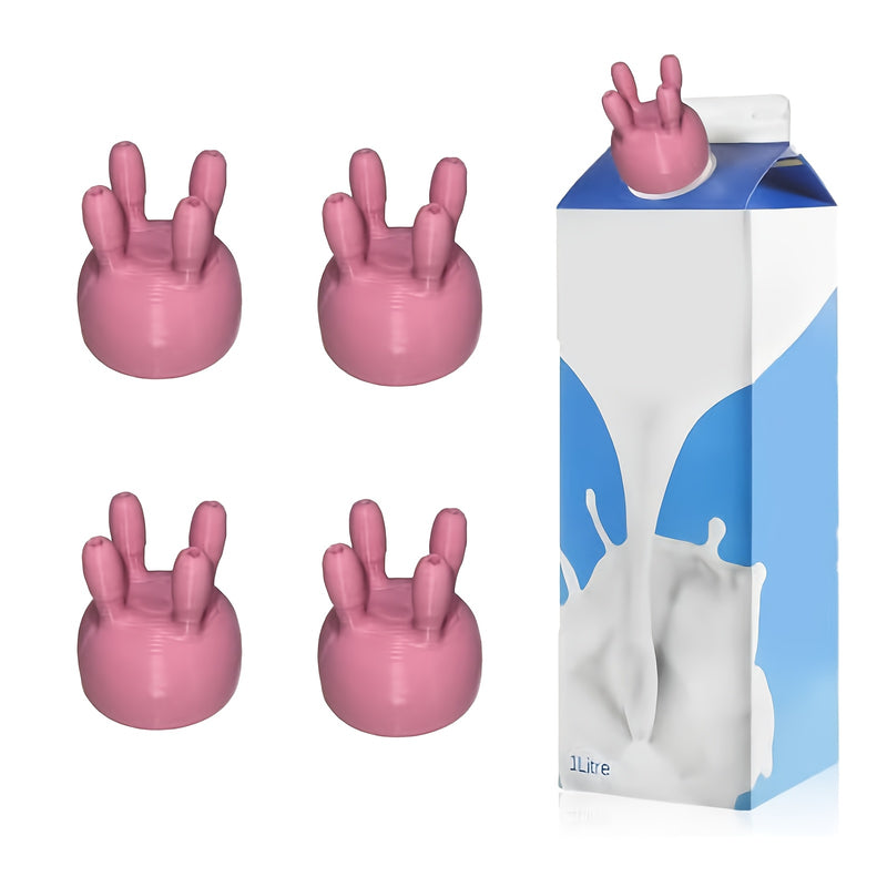 LDQ 1pc Cow Milk Paper Box Lid, Kitchen Tools 3D Printed Humorous Milk Pouring Bottle Lid, Milk Diverter in a Box, Milking Device, Comical Milk Bottle Lid for Christmas And Thanksgiving Gifts