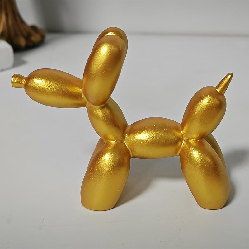1pc Modern Minimalist Cartoon Dog Figurine - Versatile Resin Home Decor for Living Room, TV Stand Display, Bookshelf Enhancement | Indoor/Outdoor Use, No Power Required, Dog Decor