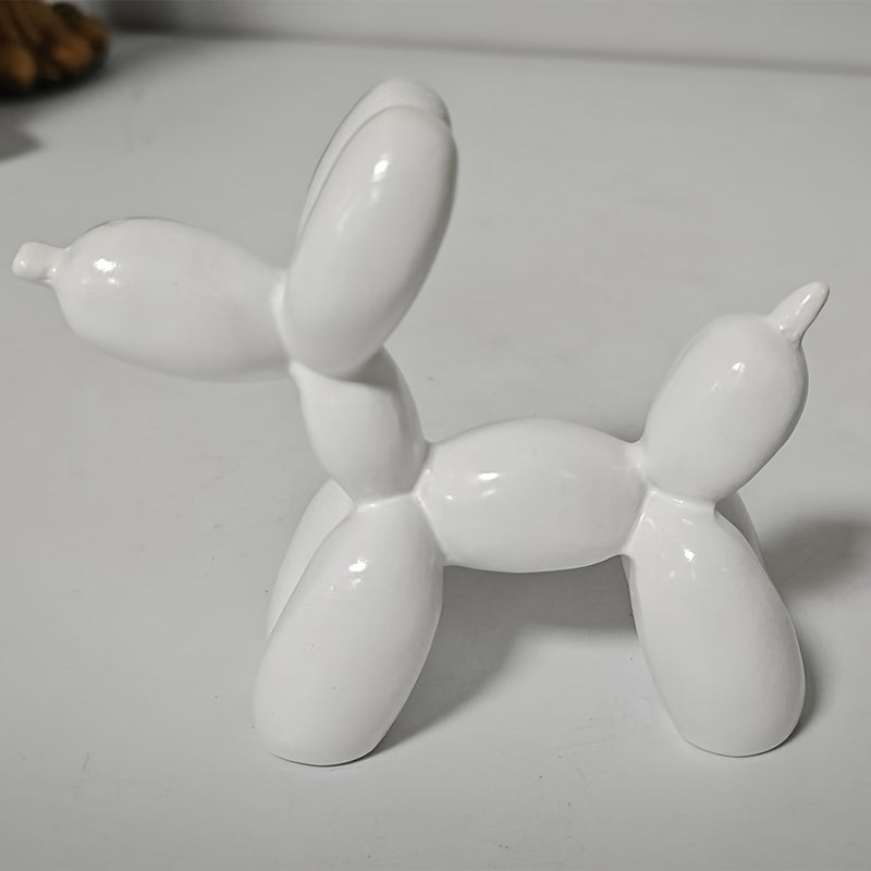 1pc Modern Minimalist Cartoon Dog Figurine - Versatile Resin Home Decor for Living Room, TV Stand Display, Bookshelf Enhancement | Indoor/Outdoor Use, No Power Required, Dog Decor