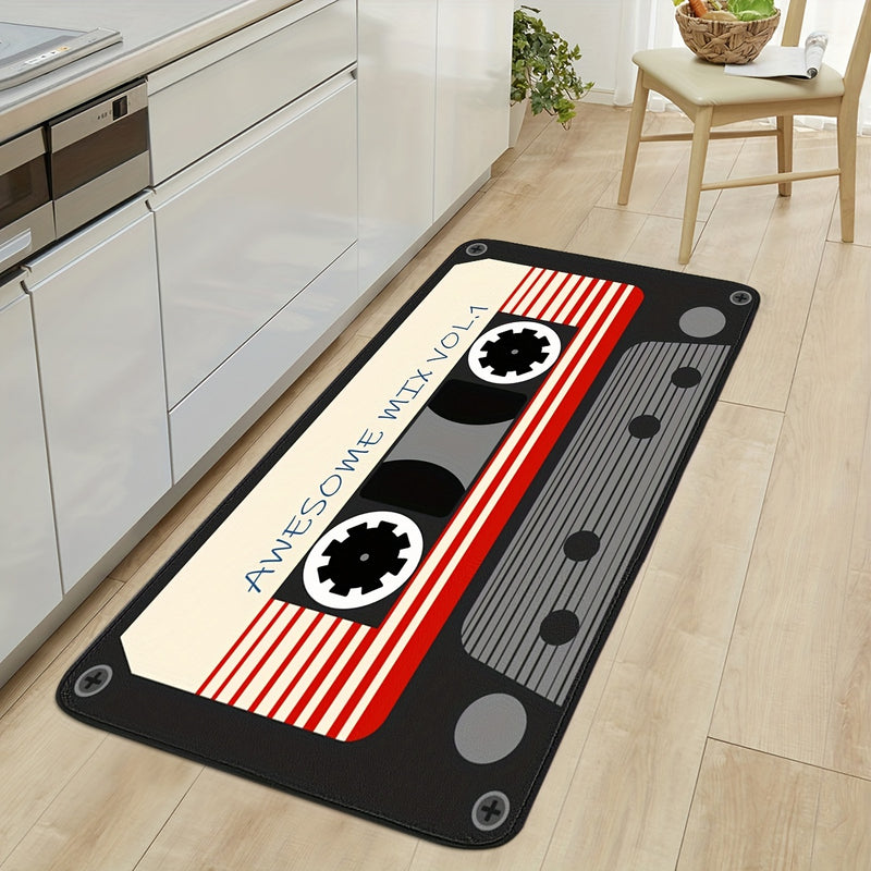 1pc Home Anti-slip Floor Mat for Bedroom, Kitchen and Bathroom Absorbent and Stain-proof Household Floor Mat Foot Pad Versatile Kitchen Mat Bath Room Floor Mat Red Tape Mat Multiple Sizes Available
