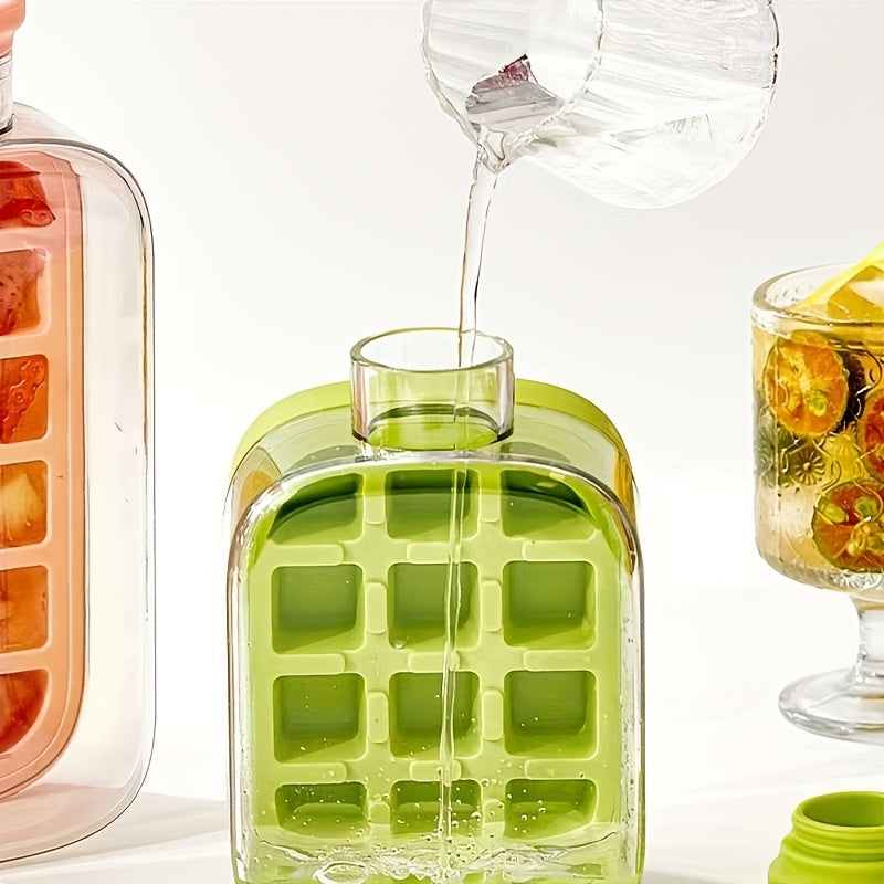 800ml 500ml Silicone Ice Cube Trays with Straws and Bands - Food-Grade, High-Quality, Vibrant Summer Drink Containers for Home and On-the-Go, Vibrant Drinkware | Colorful Drinkware | Silicone Construction, Ice Buckets