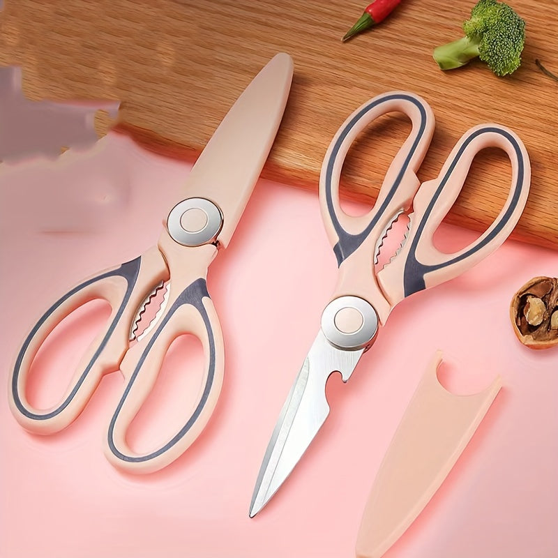 1pc, Multifunctional Kitchen Scissors, Stainless Steel Scissors for Cutting Meat And Bone, Household Kitchen Tools