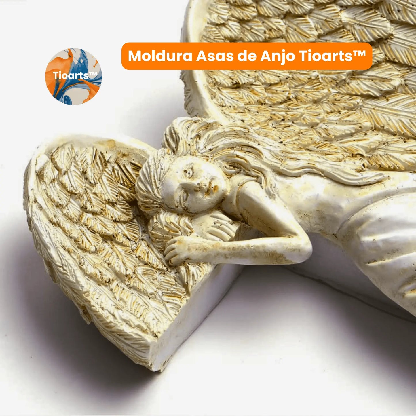 Moldura Asas de Anjo Tioarts - Elegância e Proteção para Seu Lar Tio Juanico