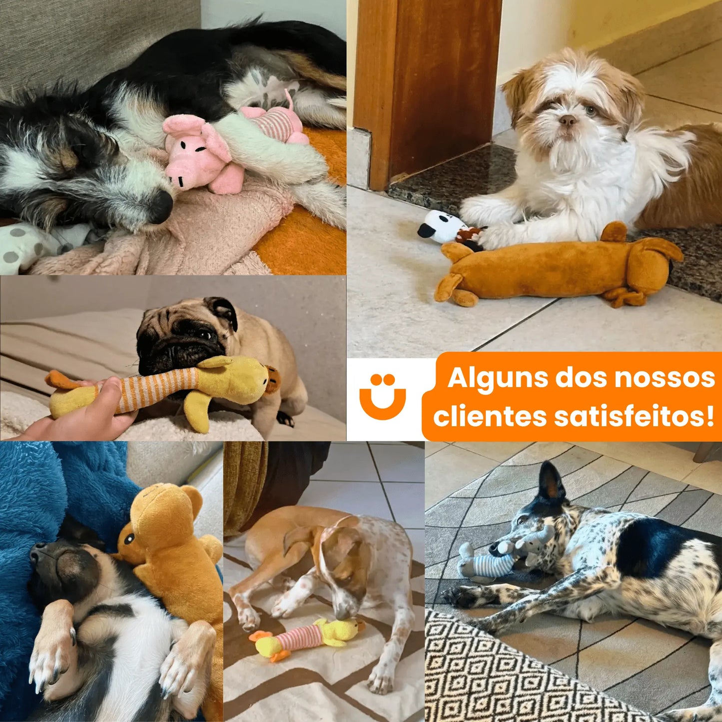 Brinquedo de Pelúcia para Cachorros Tioeasy™ - Hipoalergênico