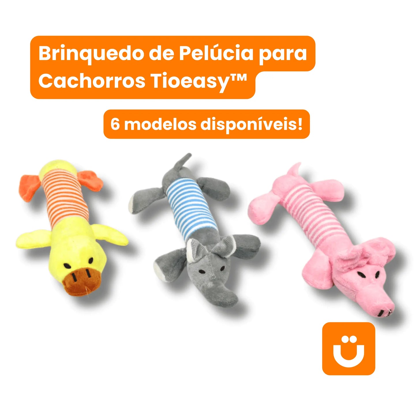 Brinquedo de Pelúcia para Cachorros Tioeasy™ - Hipoalergênico
