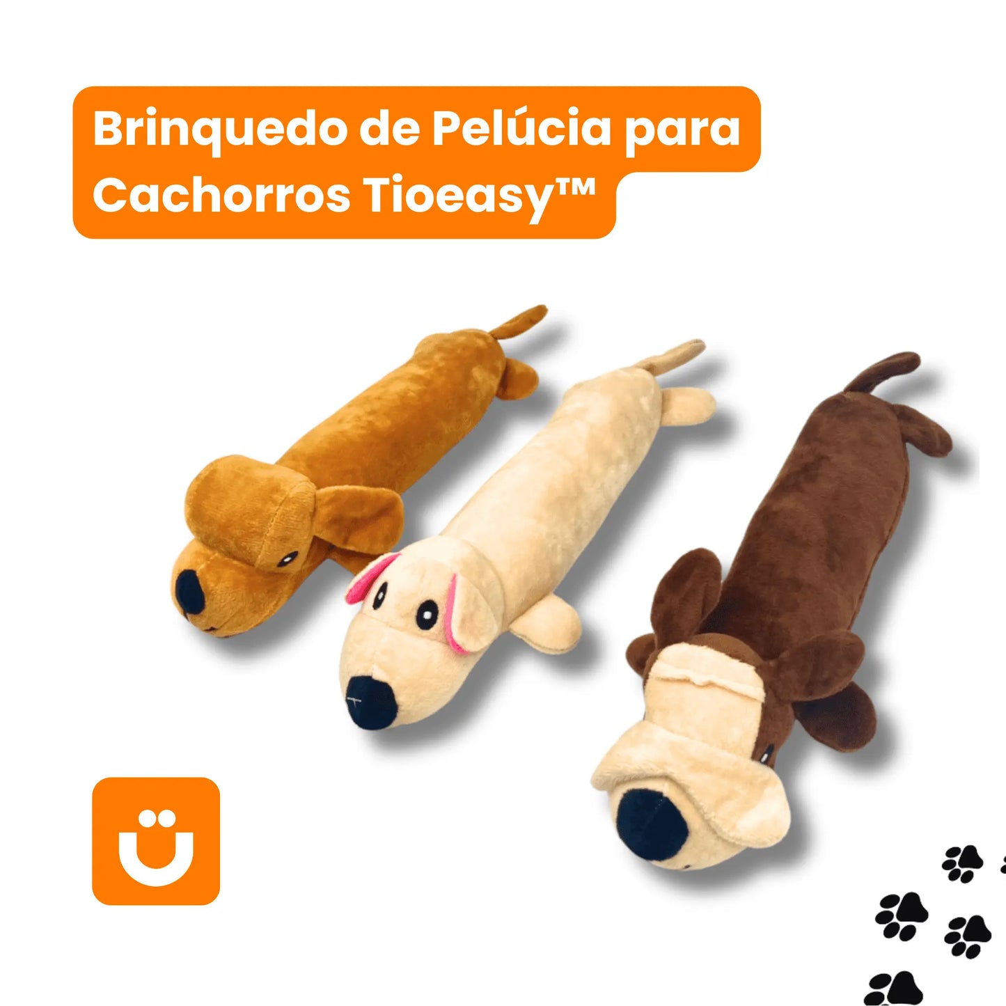 Brinquedo de Pelúcia para Cachorros Tioeasy™ - Hipoalergênico