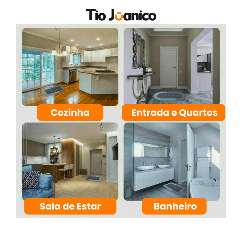 Tapete Ultra-Absorvente Tioeasy™ – Secagem Rápida e Antiderrapante