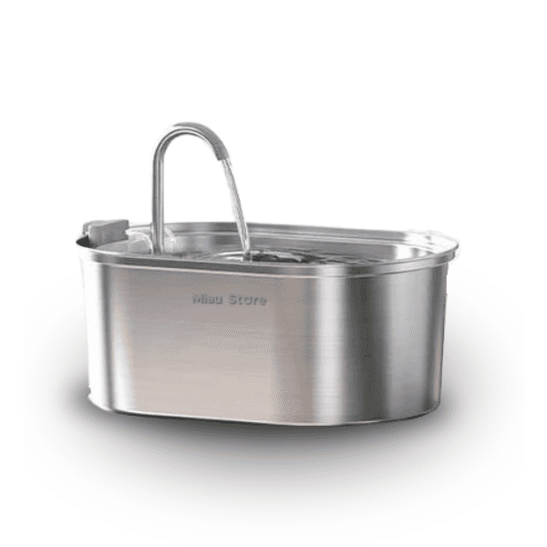 Bebedouro Pet Inox Flow™ — Inox 2L com Filtragem e Fluxo Contínuo Silencioso
