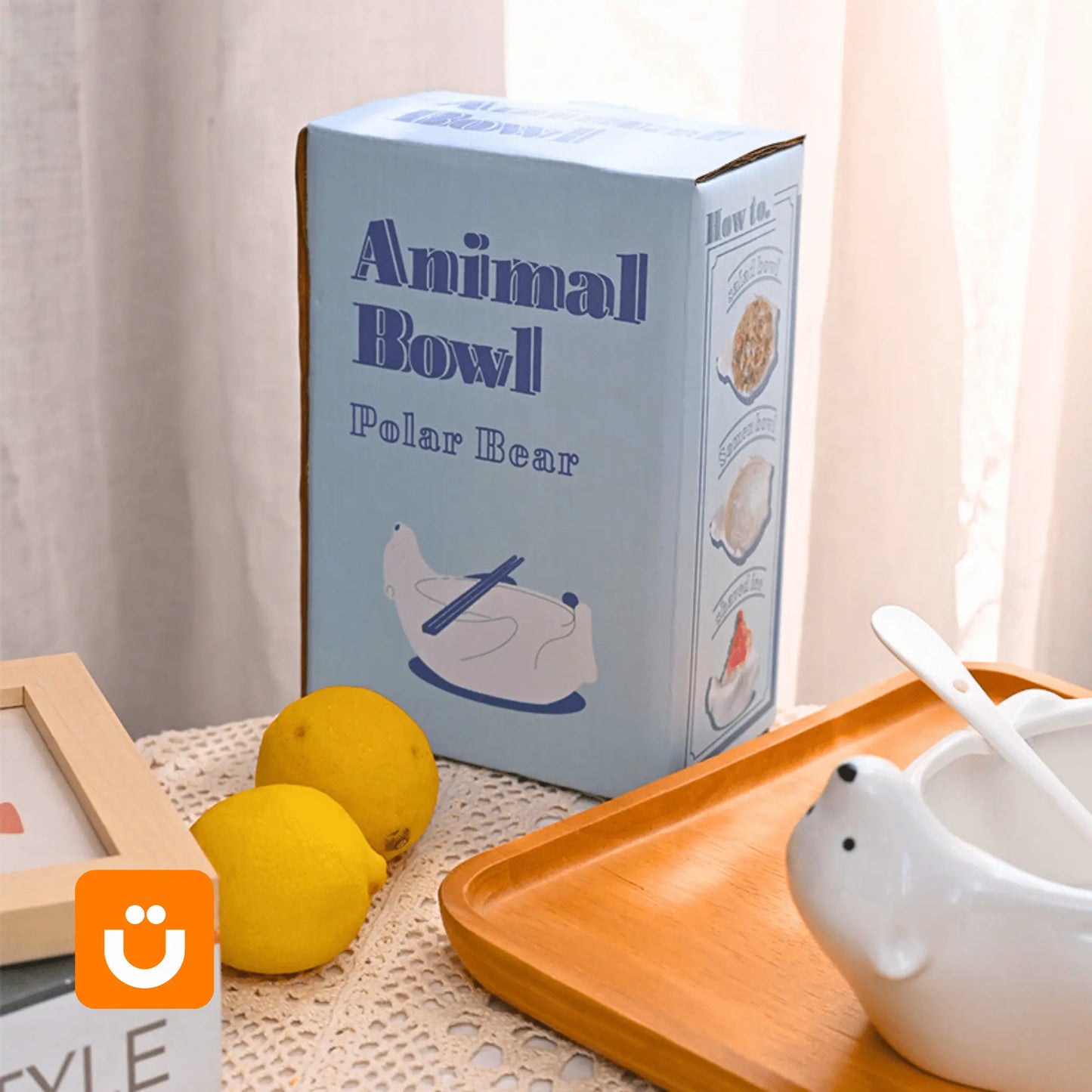 Bowl Urso Polar Tioeasy™ em Cerâmica — Para Lanches, Doces e Sobremesas
