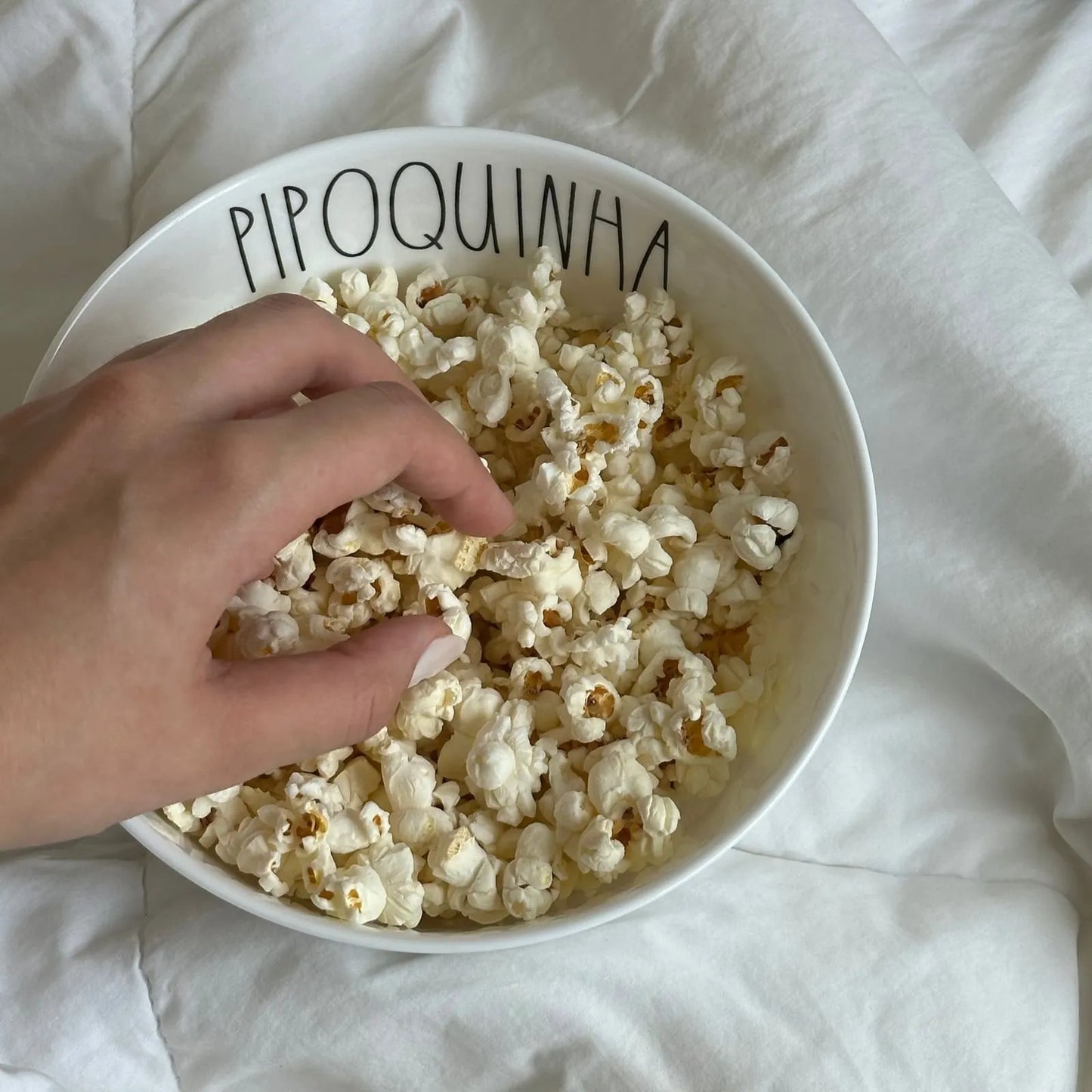 Bowl de Cerâmica Tioeasy™ — Pipoquinha 1L e 2,5L para Pipoca, Saladas e Snacks