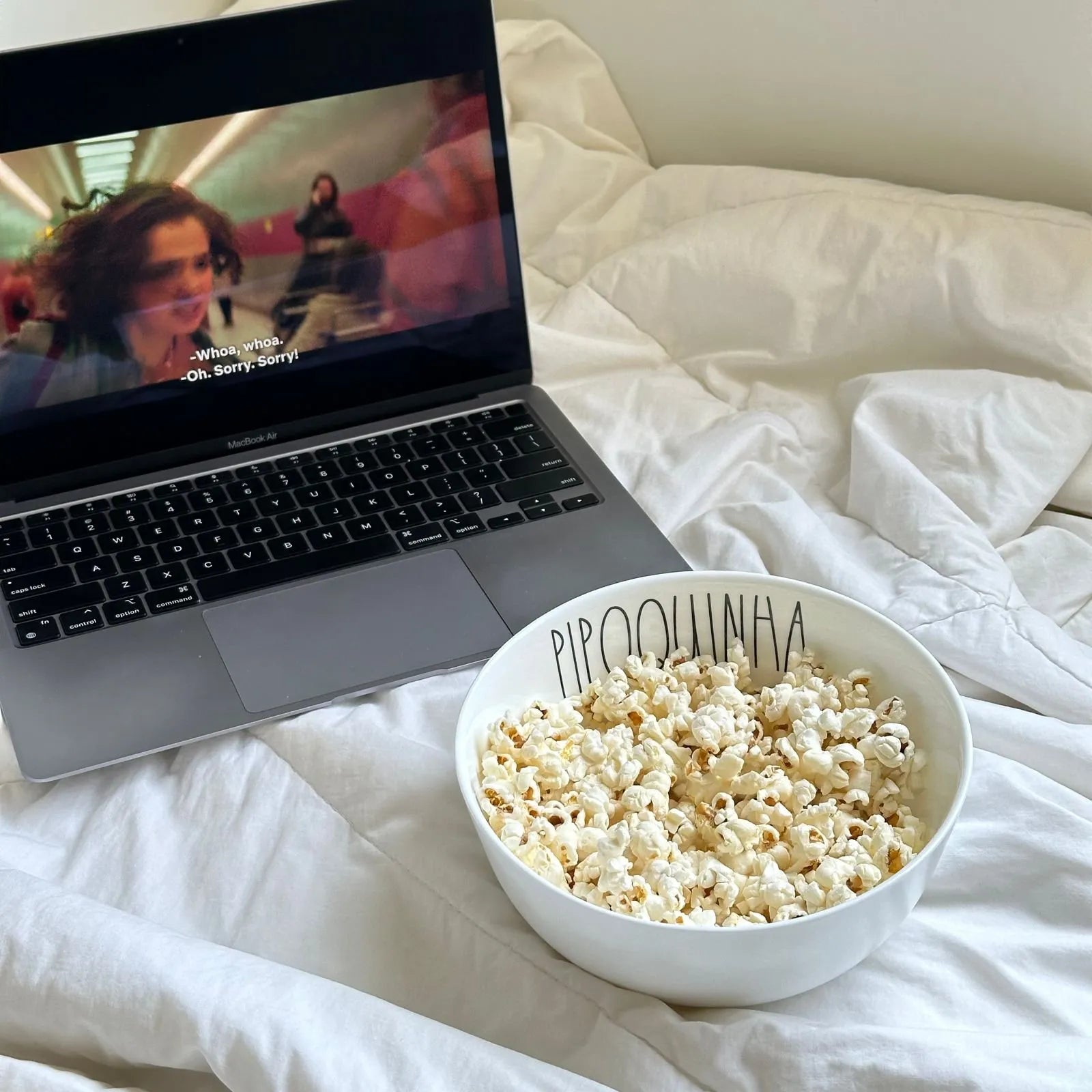 Bowl de Cerâmica Tioeasy™ — Pipoquinha 1L e 2,5L para Pipoca, Saladas e Snacks