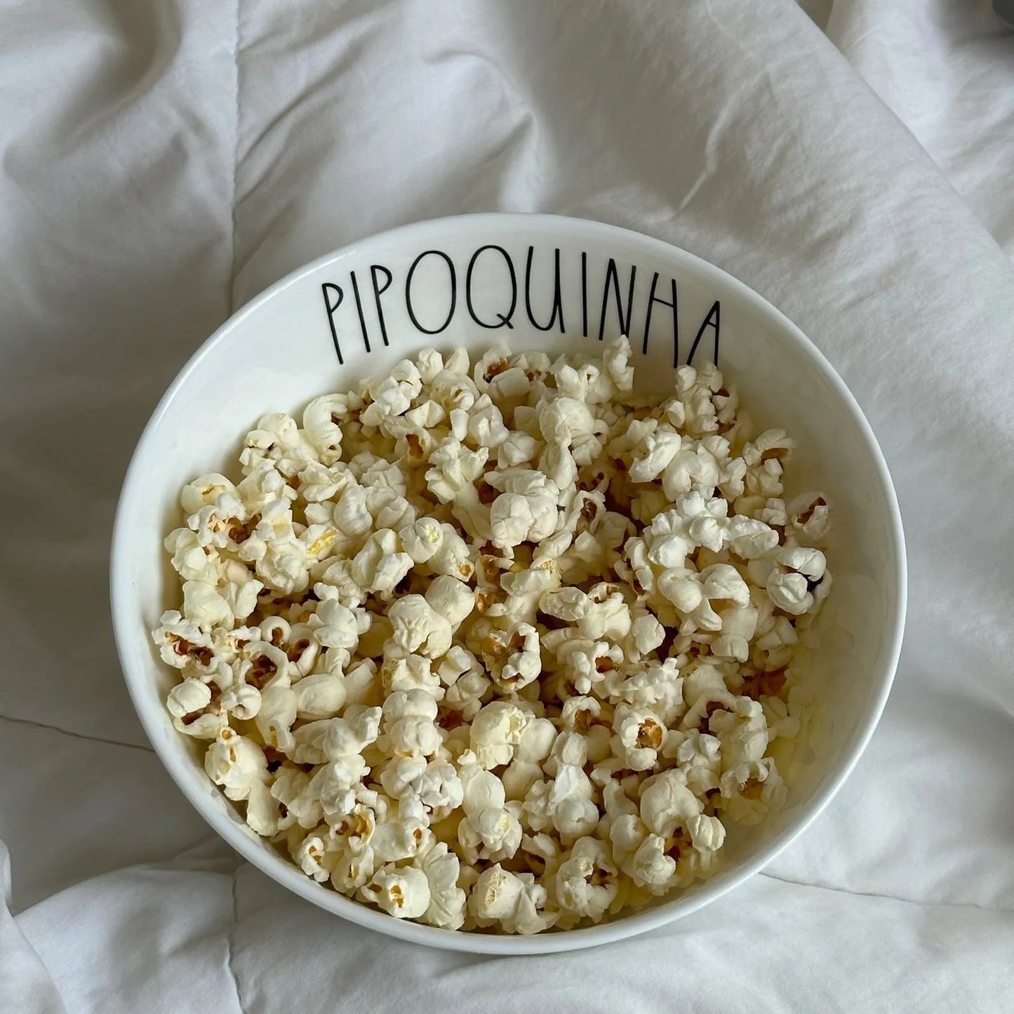 Bowl de Cerâmica Tioeasy™ — Pipoquinha 1L e 2,5L para Pipoca, Saladas e Snacks