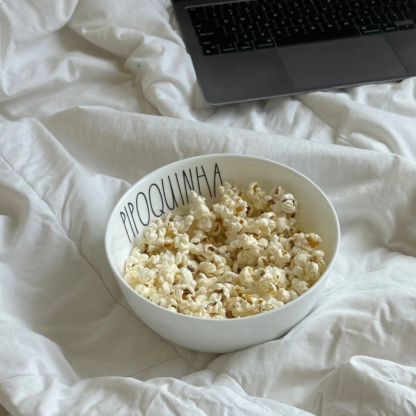 Bowl de Cerâmica Tioeasy™ — Pipoquinha 1L e 2,5L para Pipoca, Saladas e Snacks