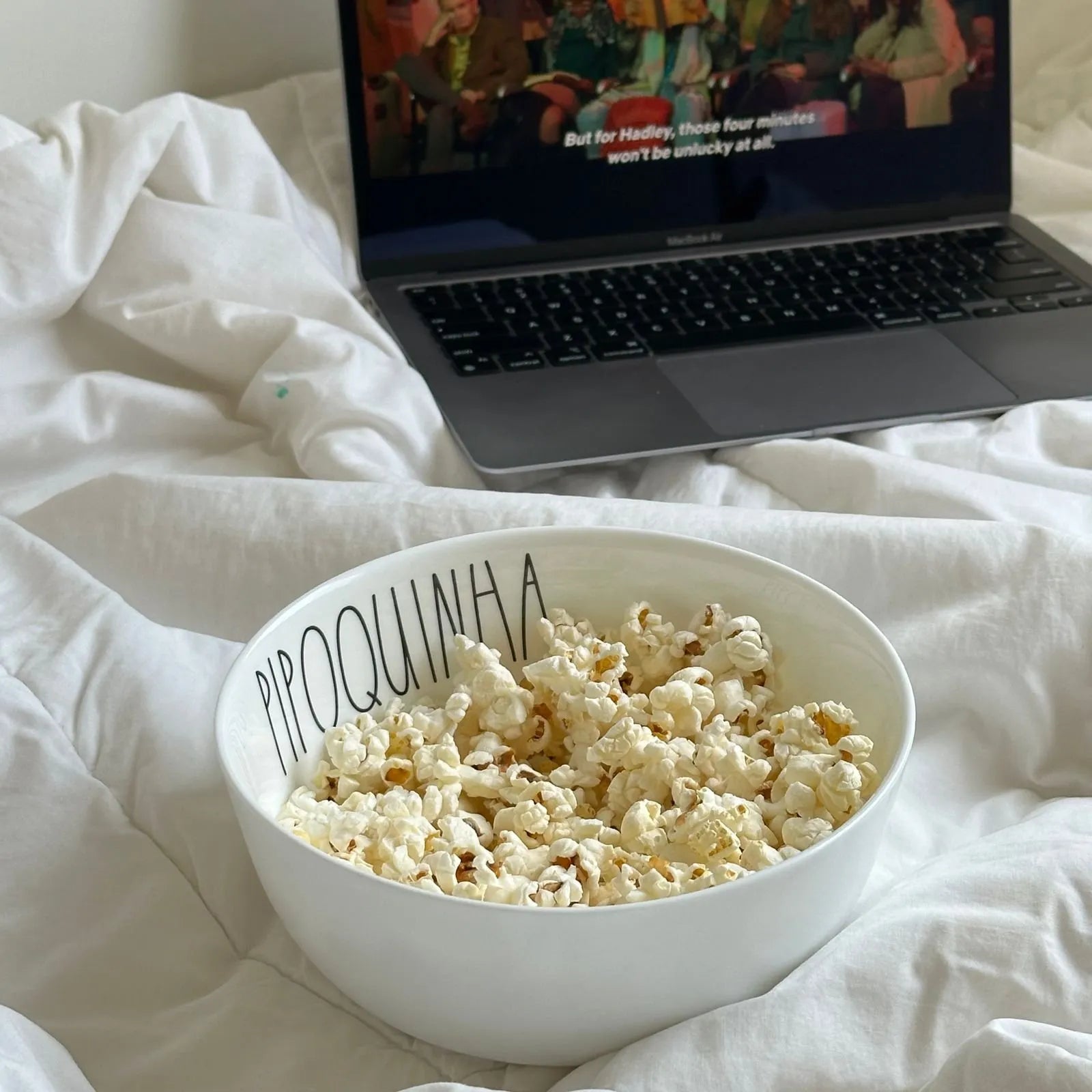 Bowl de Cerâmica Tioeasy™ — Pipoquinha 1L e 2,5L para Pipoca, Saladas e Snacks