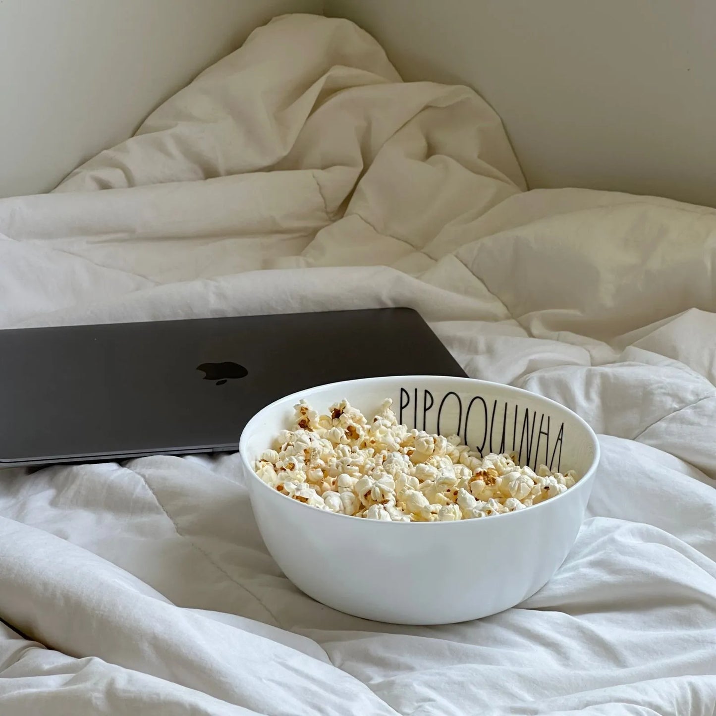 Bowl de Cerâmica Tioeasy™ — Pipoquinha 1L e 2,5L para Pipoca, Saladas e Snacks