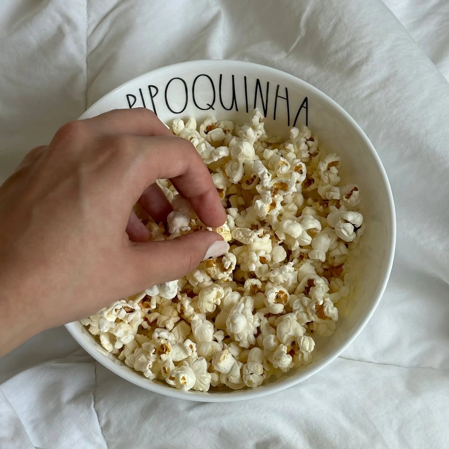 Bowl de Cerâmica Tioeasy™ — Pipoquinha 1L e 2,5L para Pipoca, Saladas e Snacks