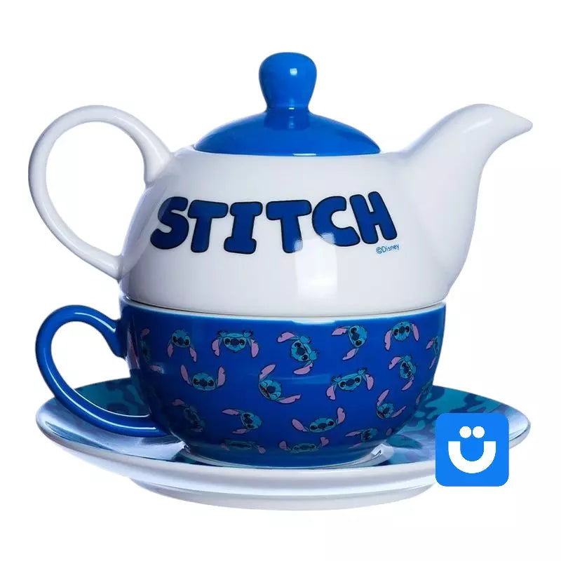 Bule 2 em 1 Oficial Disney™ Stitch com Caneca — 500ml