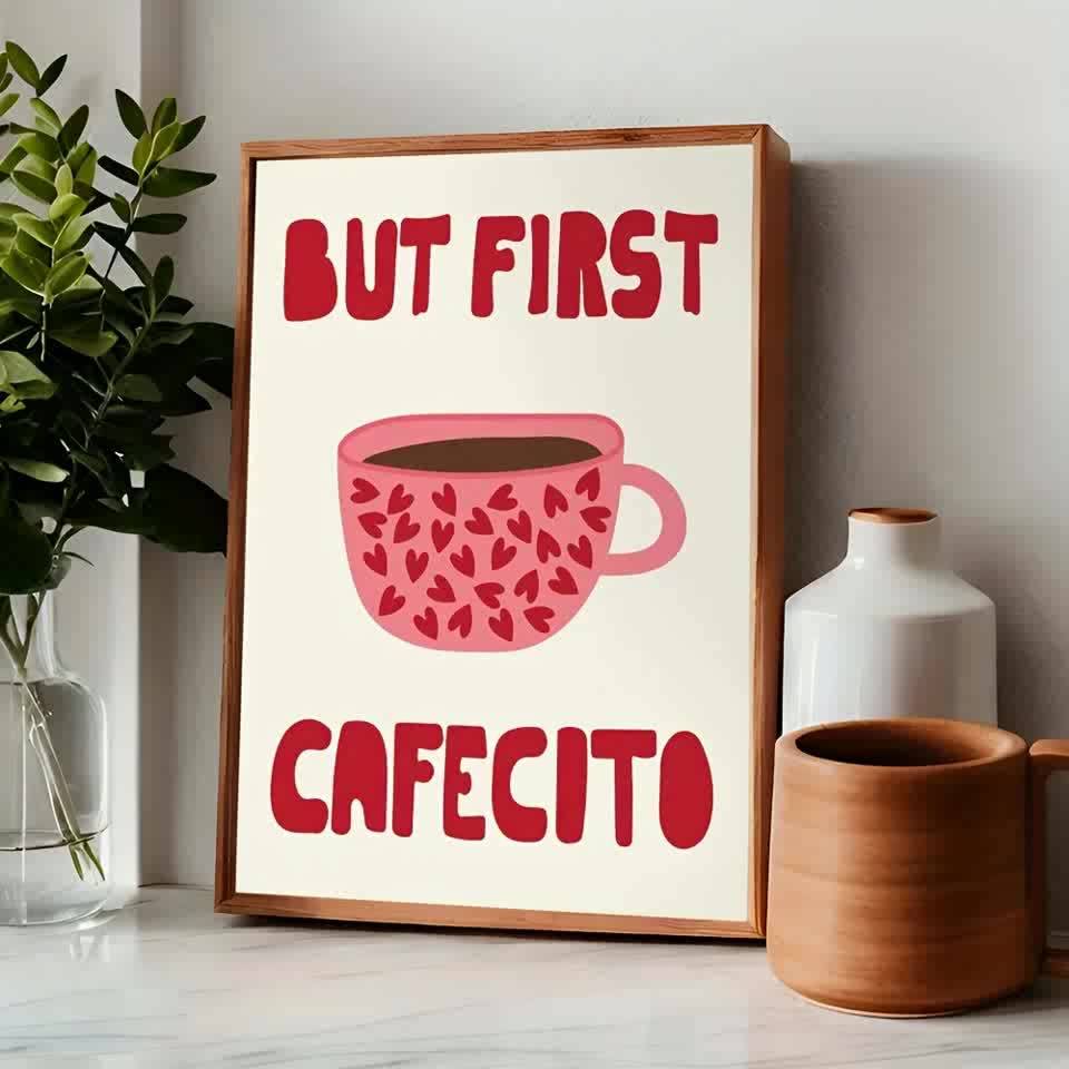 But First, Cafecito – Quadro Canvas Tioeasy Tio Juanico