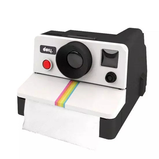 Câmera Retrô Decorativa Tioeasy – Vira Suporte de Papel Tio Juanico