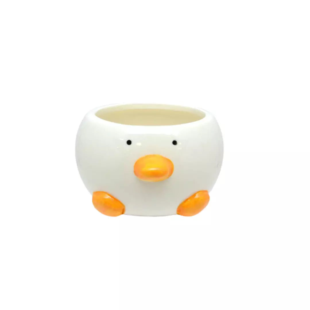 Cachepot Patinho Tioarts™ — Decorativo em Cerâmica Artesanal