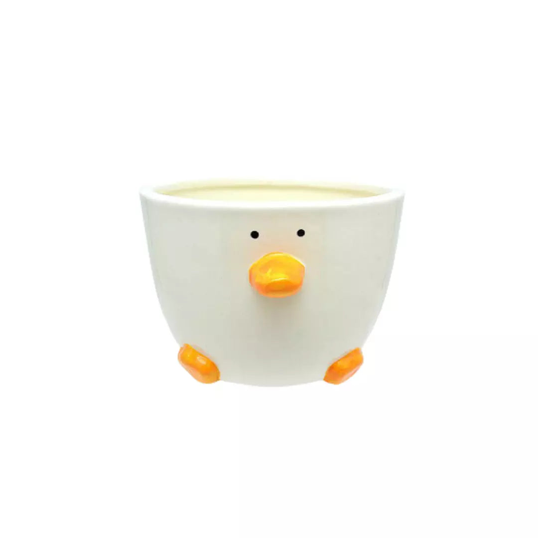 Cachepot Patinho Tioarts™ — Decorativo em Cerâmica Artesanal
