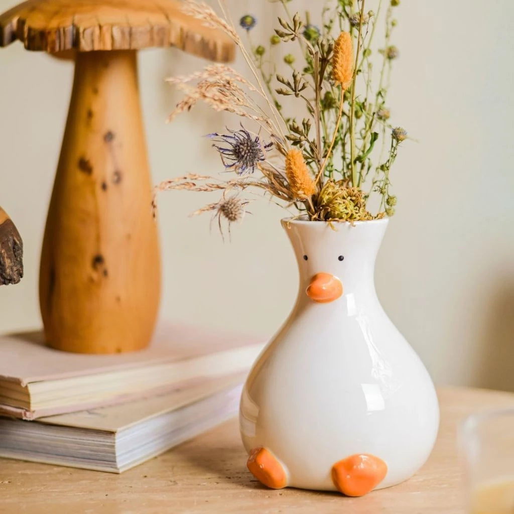 Cachepot Patinho Tioarts™ — Decorativo em Cerâmica Artesanal