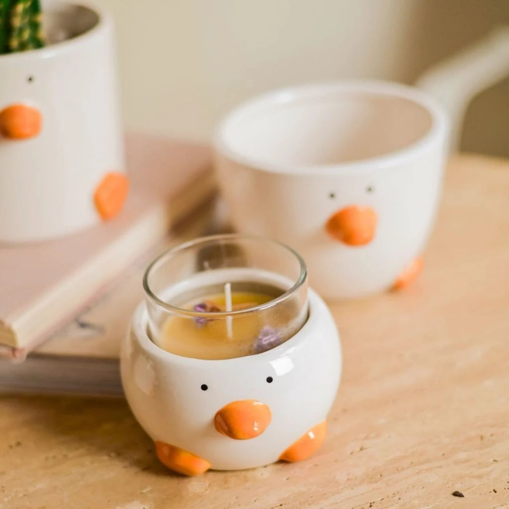 Cachepot Patinho Tioarts™ — Decorativo em Cerâmica Artesanal