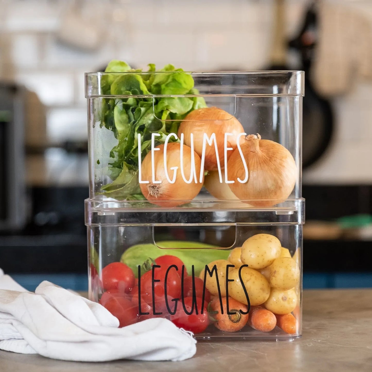 Caixa Organizadora Tioeasy™ — Para Legumes e Hortaliças na Geladeira