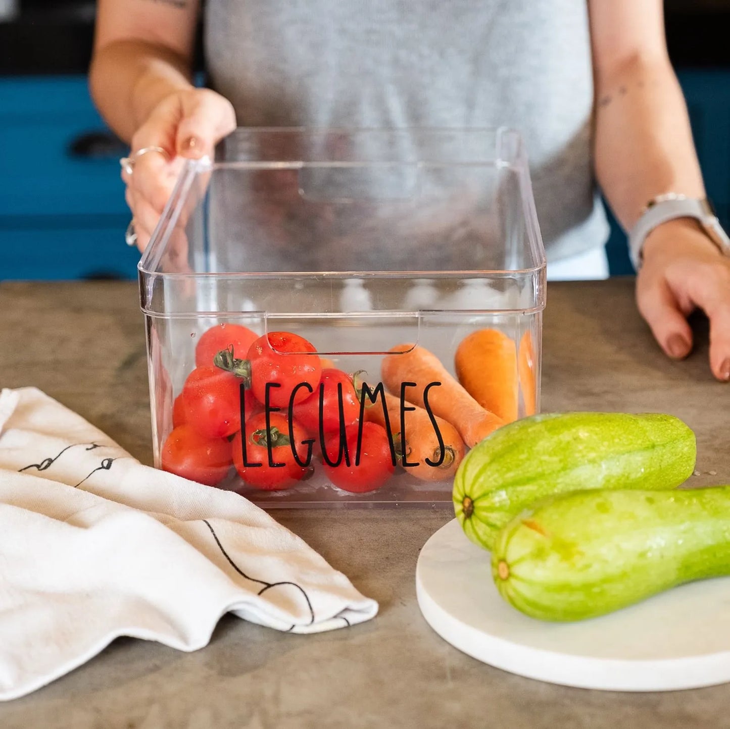 Caixa Organizadora Tioeasy™ — Para Legumes e Hortaliças na Geladeira