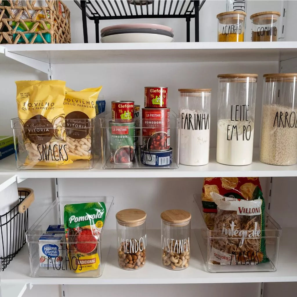 Caixa Organizadora Tioeasy™ — Para Massas, Grãos e Alimentos Secos