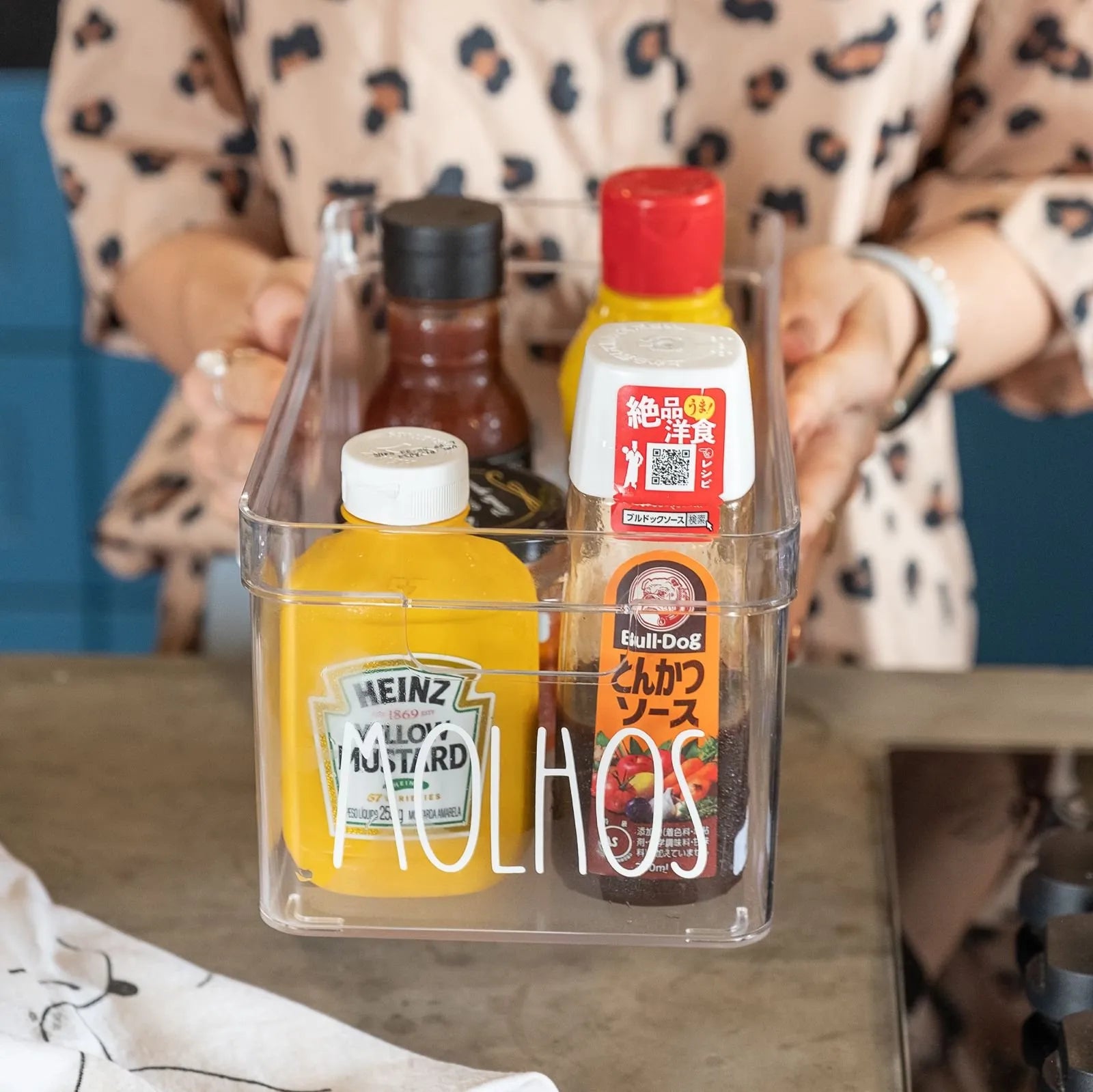 Caixa Organizadora Tioeasy™ — Para Molhos e Temperos de Geladeira