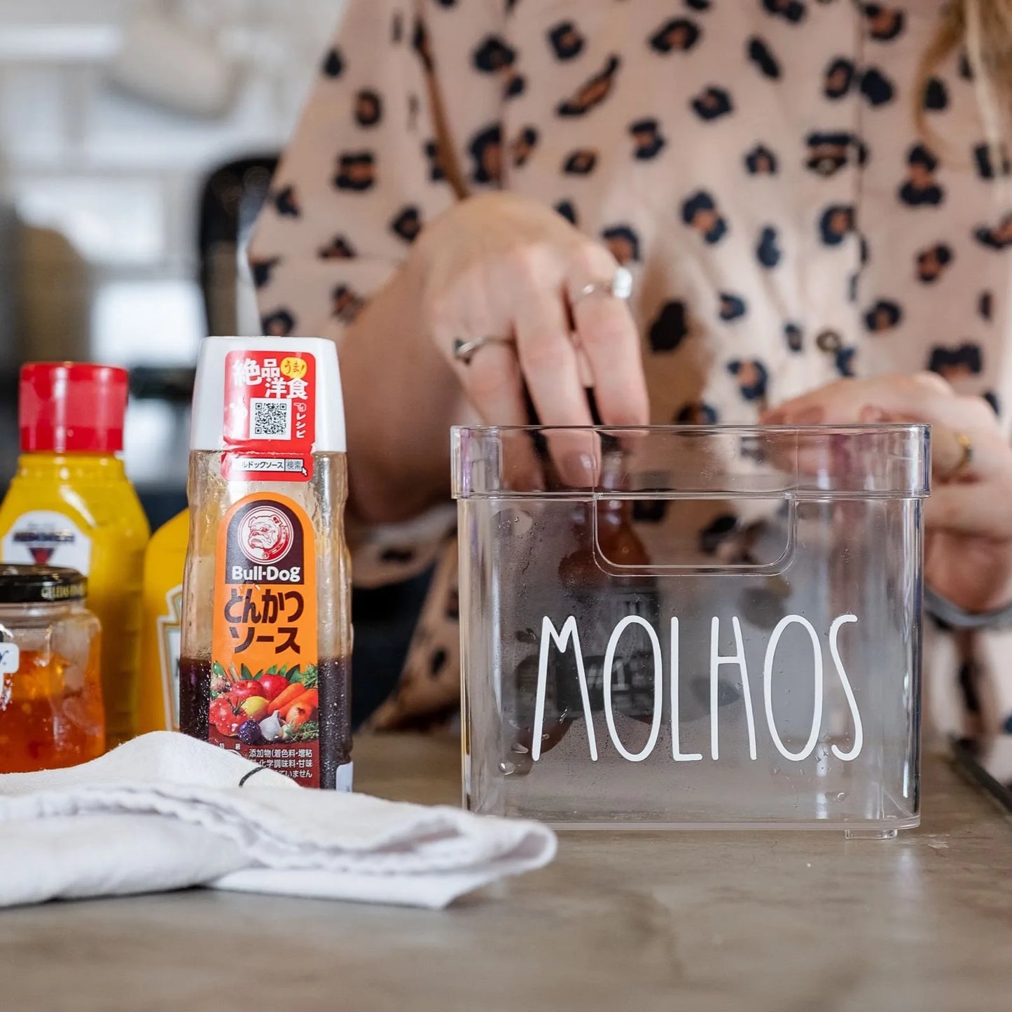 Caixa Organizadora Tioeasy™ — Para Molhos e Temperos de Geladeira