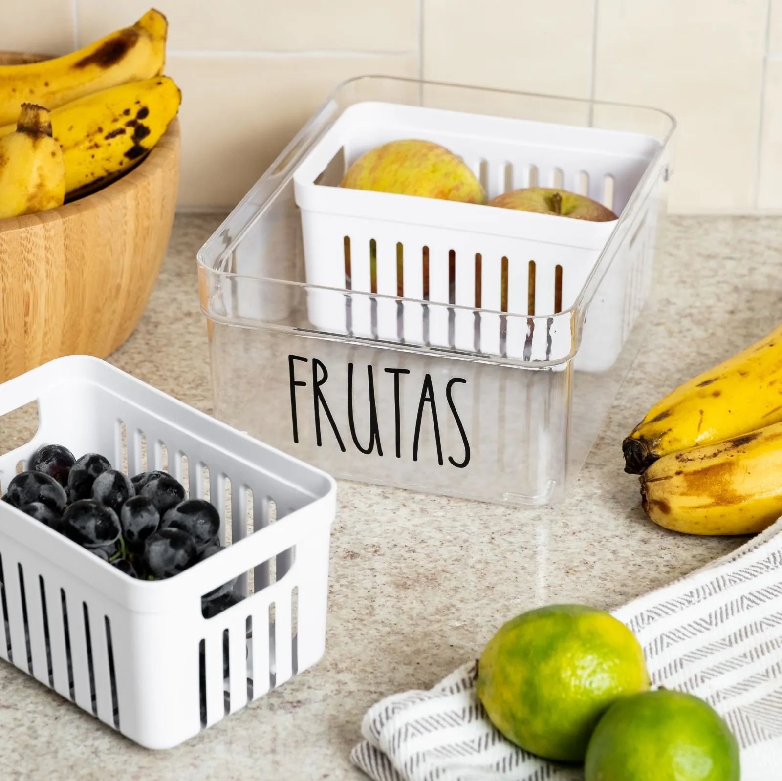 Caixa Organizadora de Geladeira Tioeasy™ - Frutas Tio Juanico