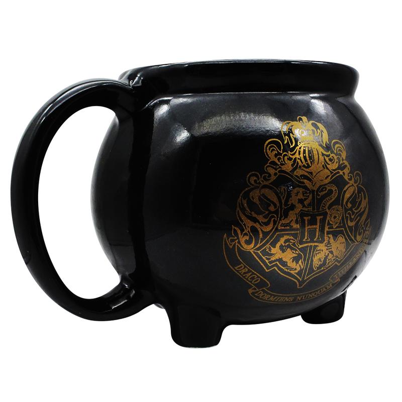 Caneca 3D Caldeirão Hogwarts 500ml em Cerâmica Oficial Harry Potter