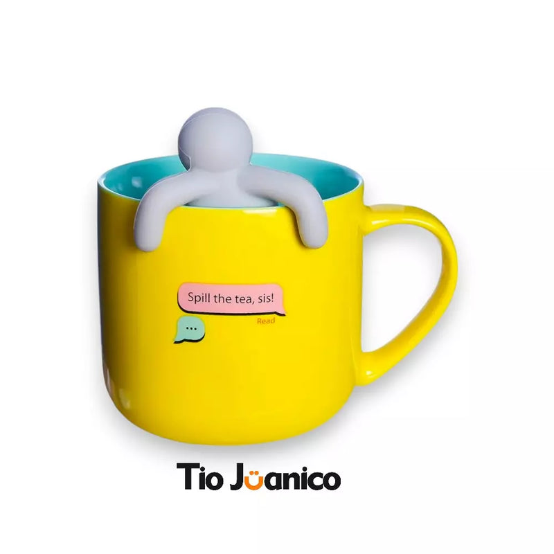 Caneca Bob Esponja Oficial com Infusor 400ml em Cerâmica