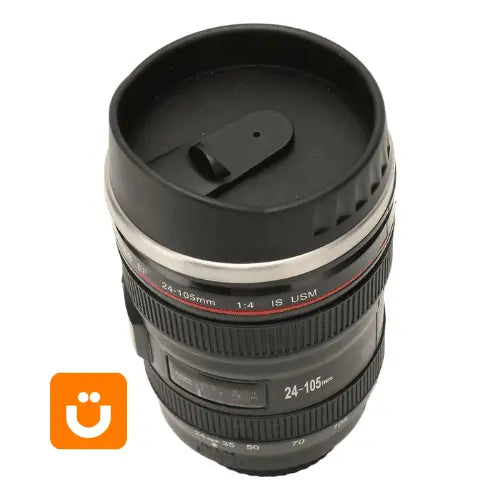 Caneca Criativa Tioeasy™ em Formato de Lente de Câmera — 350ml com Tampa criativo