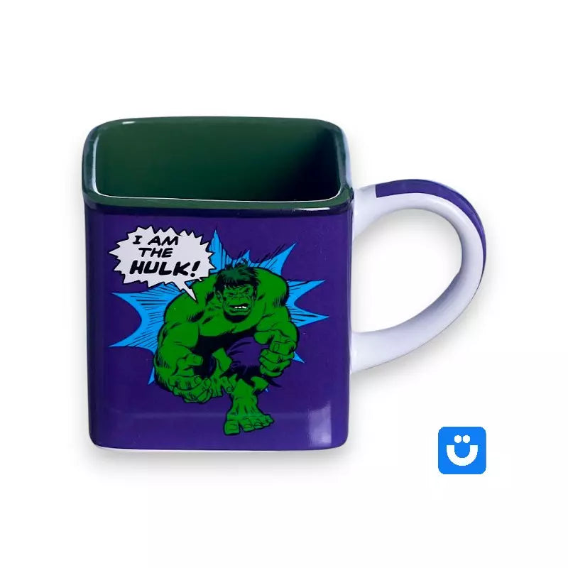 Caneca Cubo Hulk Oficial Marvel 300ml em Cerâmica