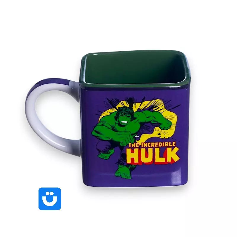 Caneca Cubo Hulk Oficial Marvel 300ml em Cerâmica
