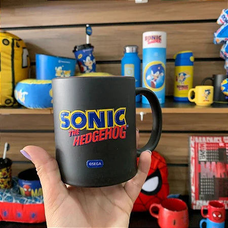 Caneca Mágica Sonic 300ml em Cerâmica Oficial