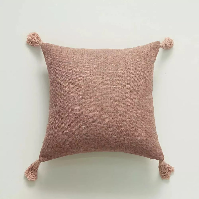 Capa de Almofada Tioeasy - Linho com Pompom - Tio Juanico